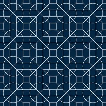 Circle pattern, illustration, vector Stock Illustration