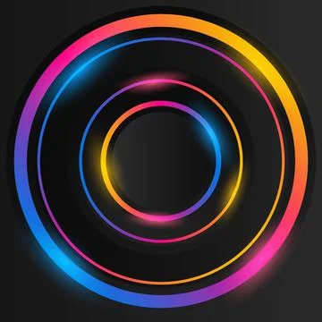 Circle pattern multi color geometric design background elegant イラスト素材