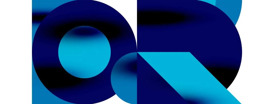 Circle pattern, round elements with lines and arrows composition for wallpaper Illustrazione stock