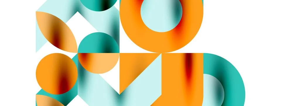 Circle pattern, round elements with lines and arrows composition for wallpaper 스톡 일러스트