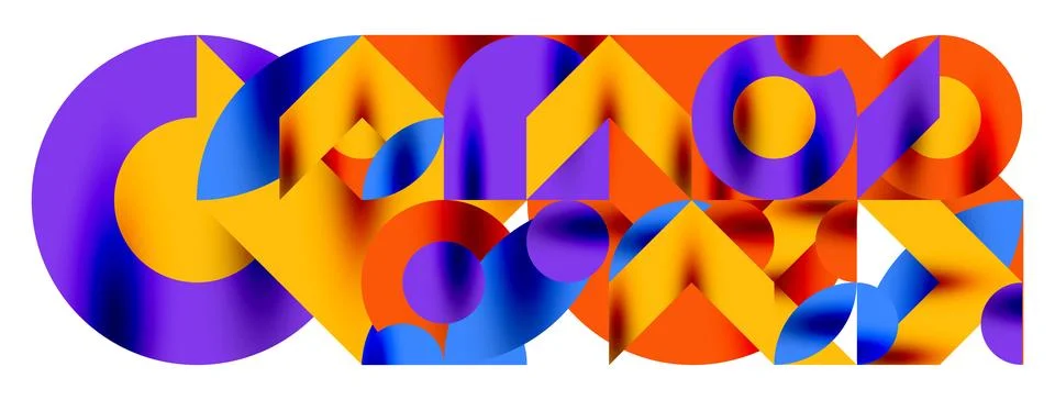 Circle pattern, round elements with lines and arrows composition for wallpaper 스톡 일러스트