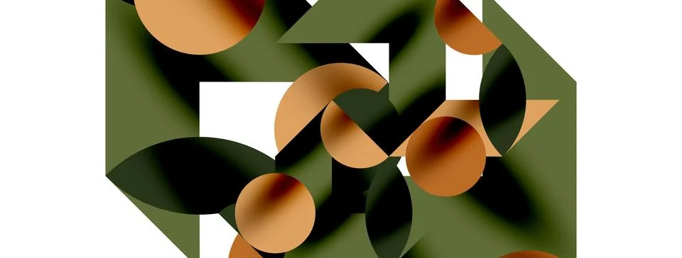 Circle pattern, round elements with lines and arrows composition for wallpaper 스톡 일러스트