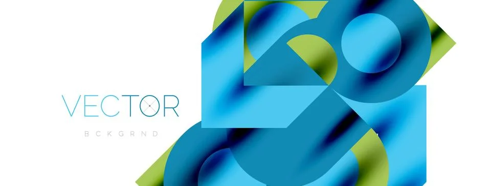 Circle pattern, round elements with lines and arrows composition for wallpaper Stock Illustration