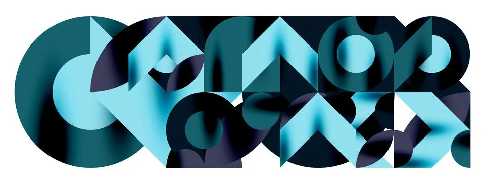 Circle pattern, round elements with lines and arrows composition for wallpaper Illustrazione stock