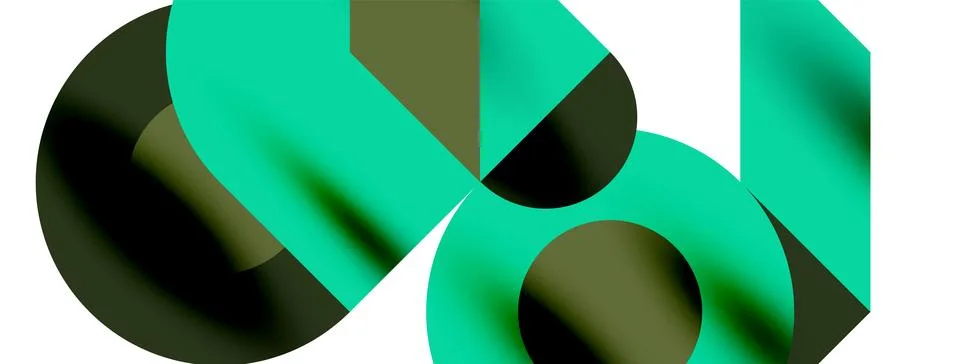 Circle pattern, round elements with lines and arrows composition for wallpaper 스톡 일러스트