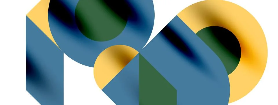 Circle pattern, round elements with lines and arrows composition for wallpaper 库存插图