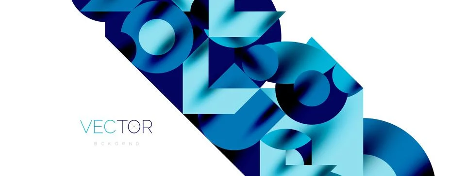 Circle pattern, round elements with lines and arrows composition for wallpaper 스톡 일러스트