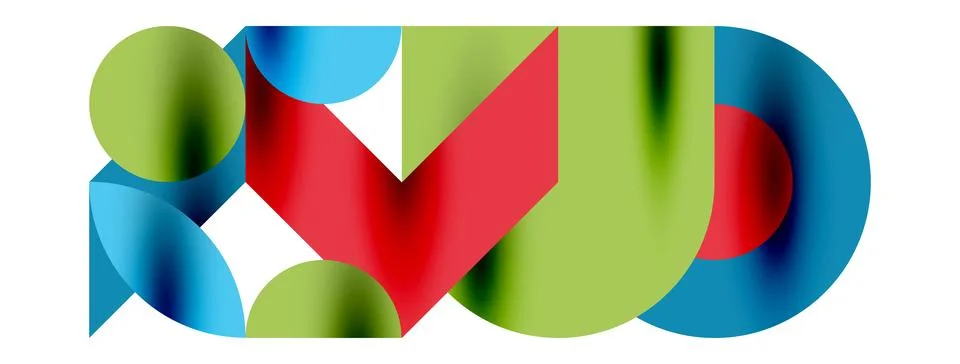 Circle pattern, round elements with lines and arrows composition for wallpaper 스톡 일러스트