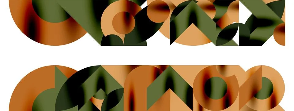 Circle pattern, round elements with lines and arrows composition for wallpaper Stock Illustration