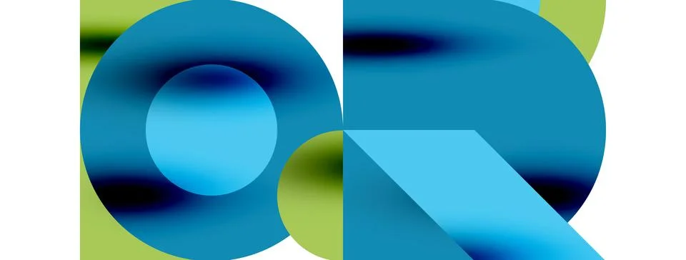 Circle pattern, round elements with lines and arrows composition for wallpaper Stock Illustration