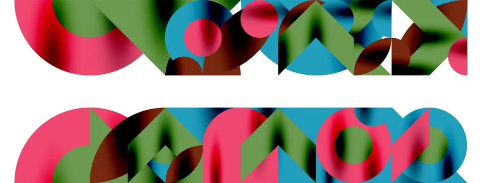 Circle pattern, round elements with lines and arrows composition for wallpaper 스톡 일러스트