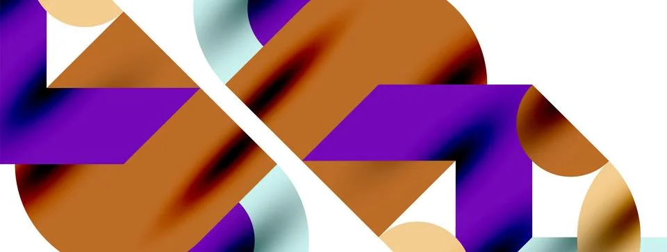 Circle pattern, round elements with lines and arrows composition for wallpaper Stock Illustration