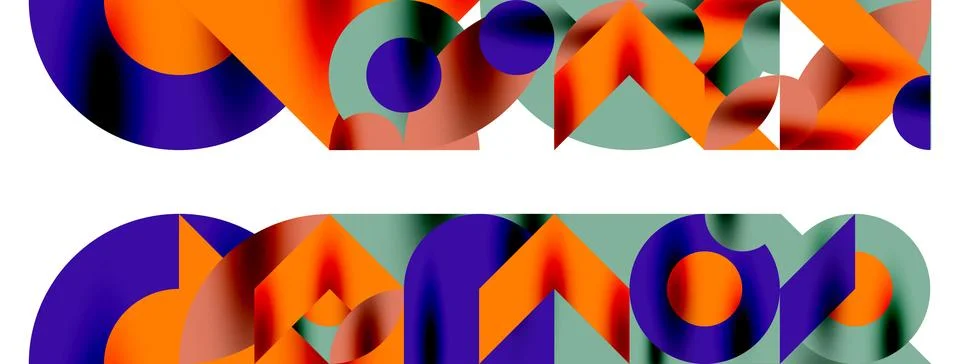 Circle pattern, round elements with lines and arrows composition for wallpaper イラスト素材