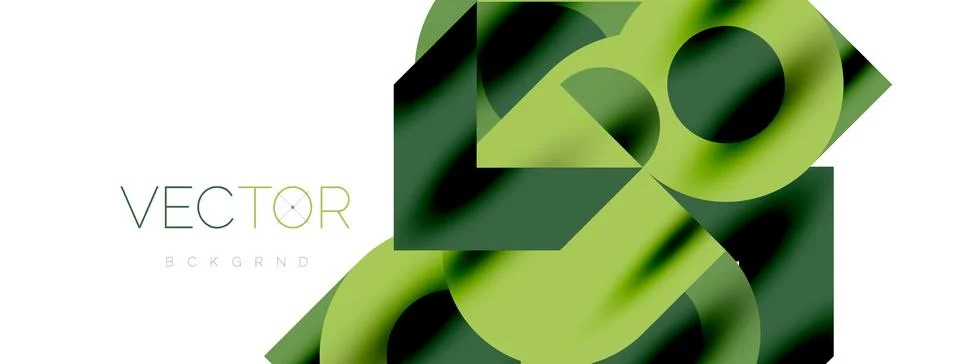 Circle pattern, round elements with lines and arrows composition for wallpaper Stock Illustration