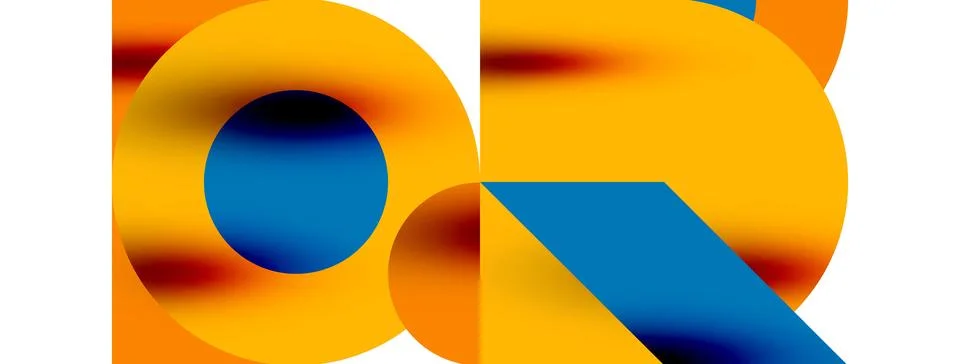 Circle pattern, round elements with lines and arrows composition for wallpaper イラスト素材