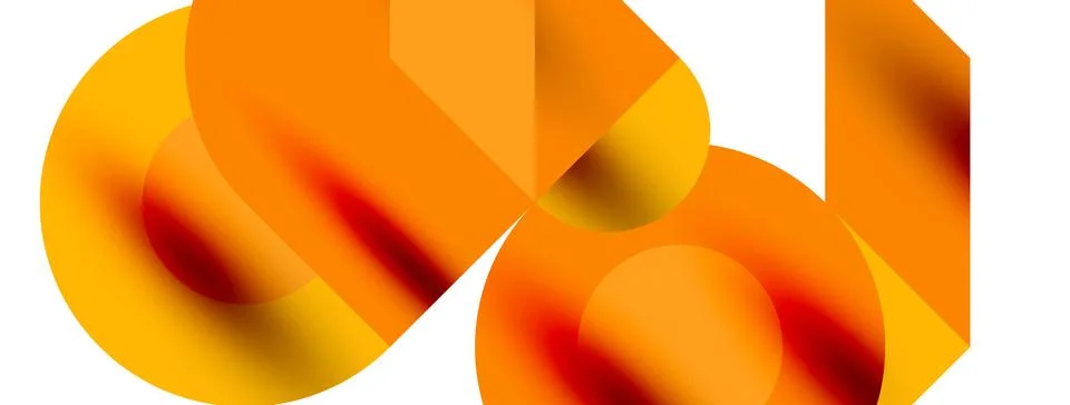 Circle pattern, round elements with lines and arrows composition for wallpaper Stockillustratie