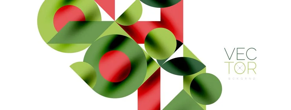 Circle pattern, round elements with lines and arrows composition for wallpaper Stock Illustration