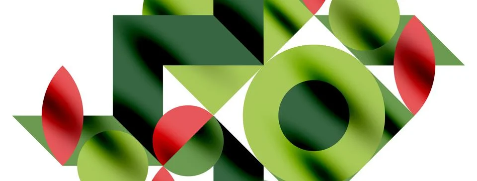 Circle pattern, round elements with lines and arrows composition for wallpaper Stock Illustration