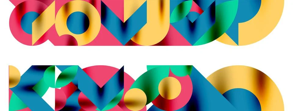 Circle pattern, round elements with lines and arrows composition for wallpaper 스톡 일러스트