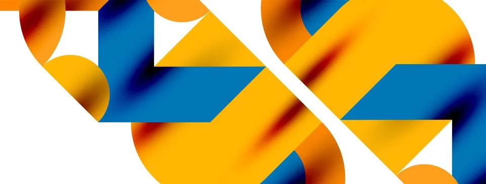 Circle pattern, round elements with lines and arrows composition for wallpaper 库存插图