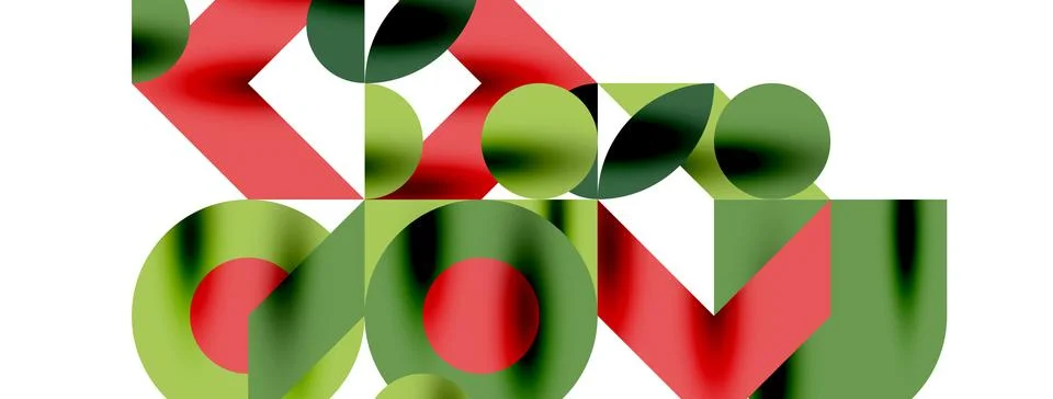 Circle pattern, round elements with lines and arrows composition for wallpaper Stock Illustration