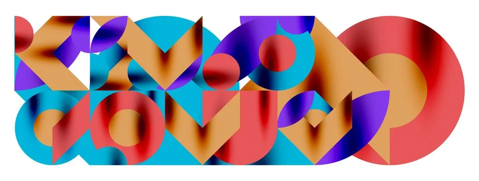 Circle pattern, round elements with lines and arrows composition for wallpa.. イラスト素材