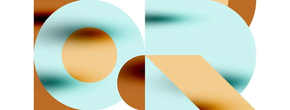 Circle pattern, round elements with lines and arrows composition for wallpaper 스톡 일러스트