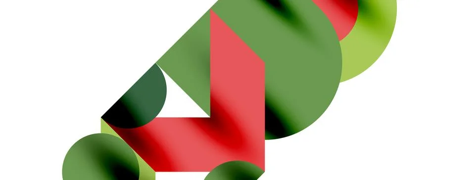 Circle pattern, round elements with lines and arrows composition for wallpaper Stock Illustration