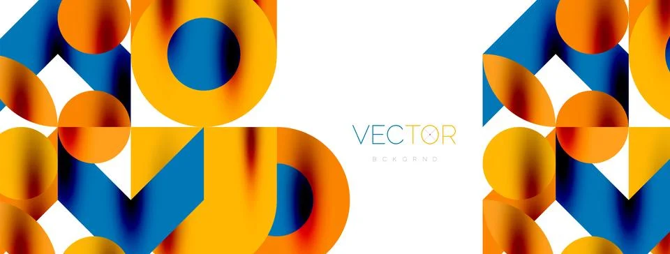 Circle pattern, round elements with lines and arrows composition for wallpaper 스톡 일러스트