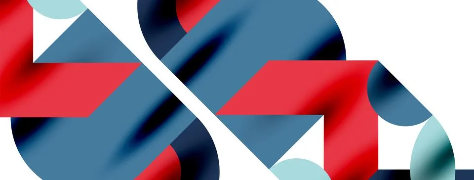 Circle pattern, round elements with lines and arrows composition for wallpaper Illustrazione stock