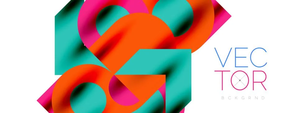 Circle pattern, round elements with lines and arrows composition for wallpaper 스톡 일러스트