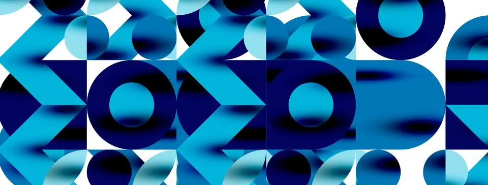 Circle pattern, round elements with lines and arrows composition for wallpaper 库存插图