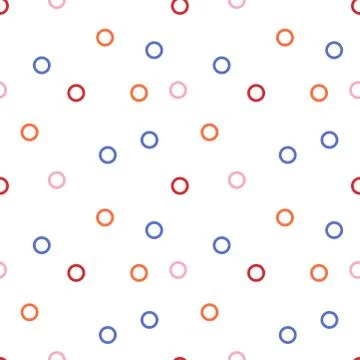 Circle pattern on white background, Vector illustration 스톡 일러스트