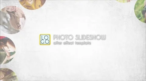 Circle Photo Slideshow Stockmateriaal After Effects