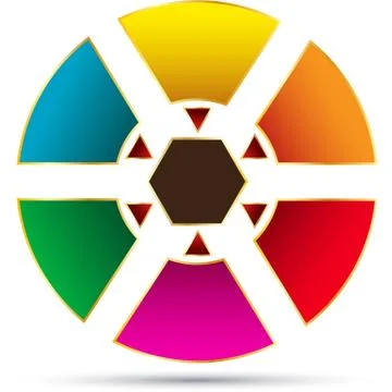 Circle pie template Stock Illustration