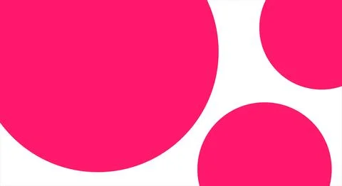 Circle Pink White Background. Geometric Abstract Simple Template Stock Illustration