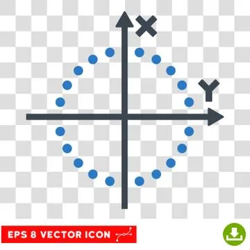 Circle Plot Eps Vector Icon Ilustración de archivo