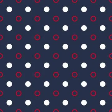 Circle polka dot seamless pattern. Stock Illustration
