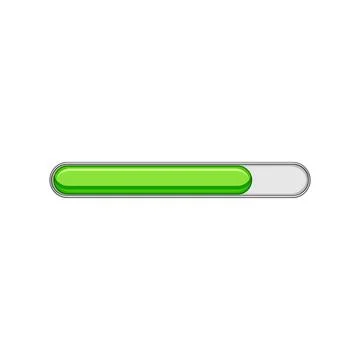 Circle progress bar cartoon vector illustration 스톡 일러스트