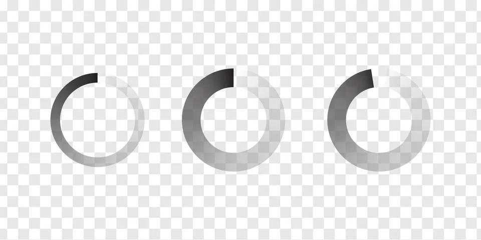 Circle progress bar loader. Round cyclic icon. 스톡 일러스트