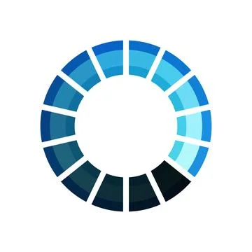 Circle progress bar round cartoon vector illustration 스톡 일러스트
