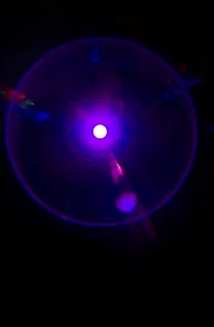 Circle purple light Foto stock