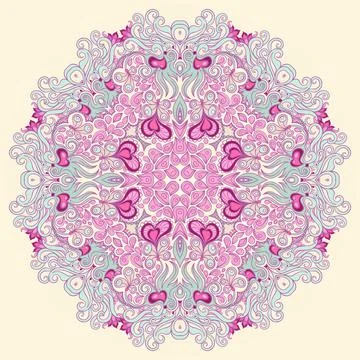 Circle purple pattern Stock Illustration