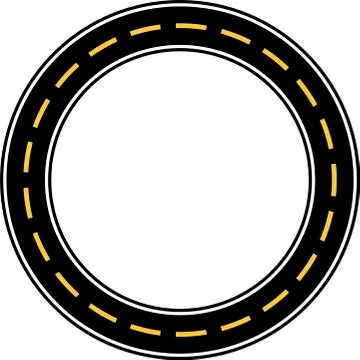 Circle race circuit vector illustration Ilustración de archivo