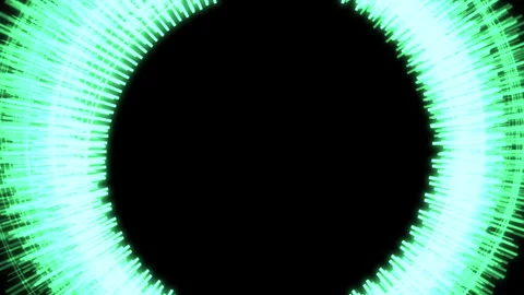 Circle Radial Patterns Green Audio Reactive More L Animation Loop 스톡 동영상 282058513