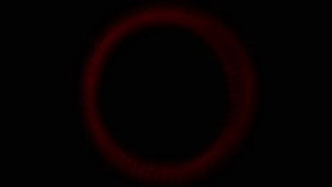 Circle Radial Patterns Red Audio Reactive Fast Animation Loop 스톡 동영상 238077842