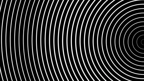 Circle of radiating the pulsed white waves 스톡 동영상 88678086