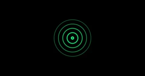Circle, radio wave background. 4k. Motion. Stock Footage 302263579