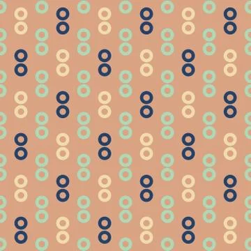 Circle rain drop seamless pattern Illustrazione stock