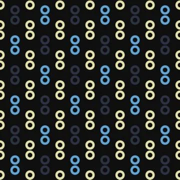 Circle rain drop seamless pattern Illustrazione stock